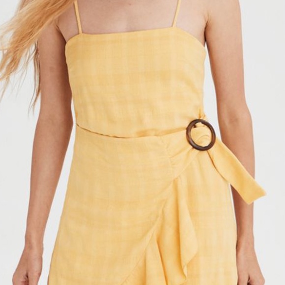american eagle yellow dress